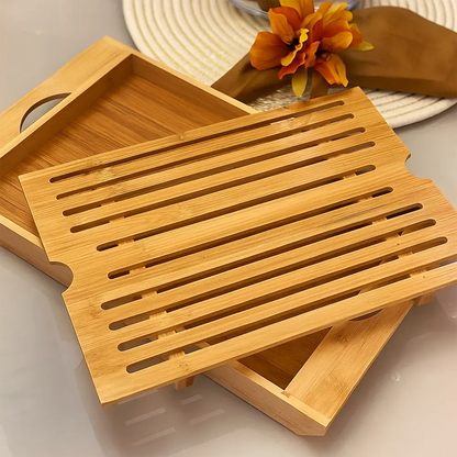 Tábua de Bambu PremiumStyle – Migalheira Antifúngico