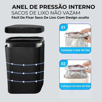 Caixote do Lixo Smart com Sensor Automático 16L
