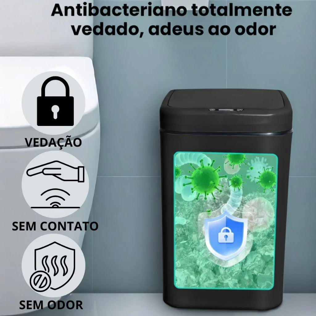 Caixote do Lixo Smart com Sensor Automático 16L